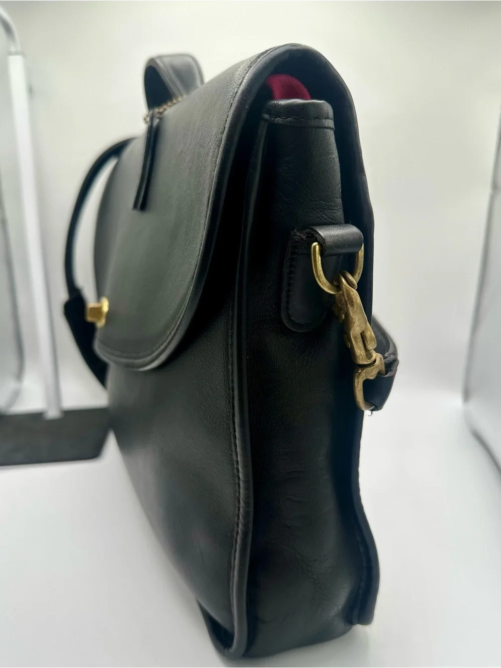Coach Lexington Briefcase 5265 Black Leather Vintage 2002 Messenger Bag